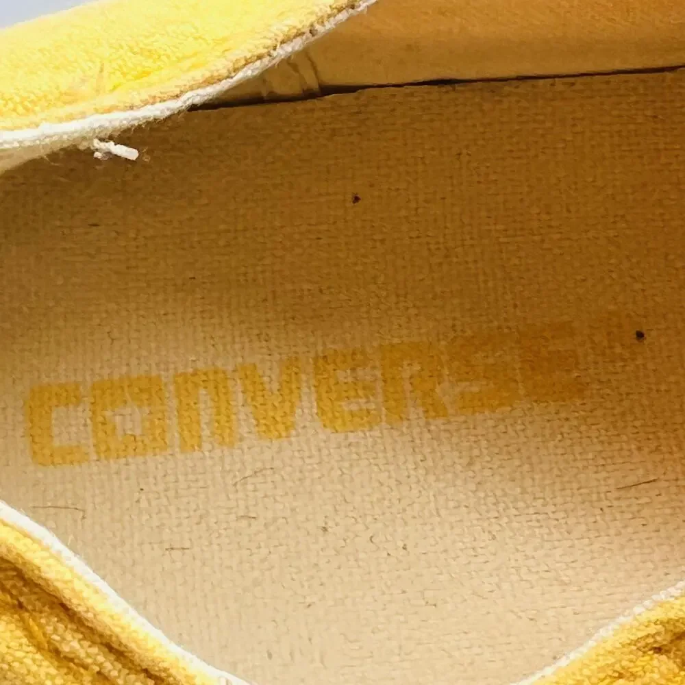 Converse Shoes Mens 8 Yellow Canvas All Star Slip On Casual Sneakers Comfort